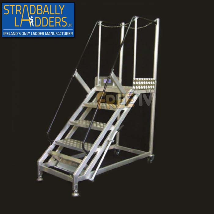 10 Step Aluminium Mobile Safety Steps | Stradbally Ladders